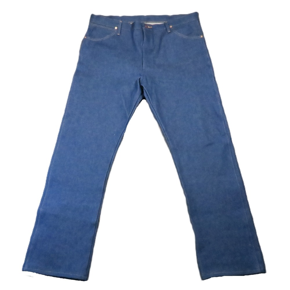 Wrangler Vintage Cowboy Cut Jeans Mens 40x32 Blue Original Fit Pro Rodeo Western